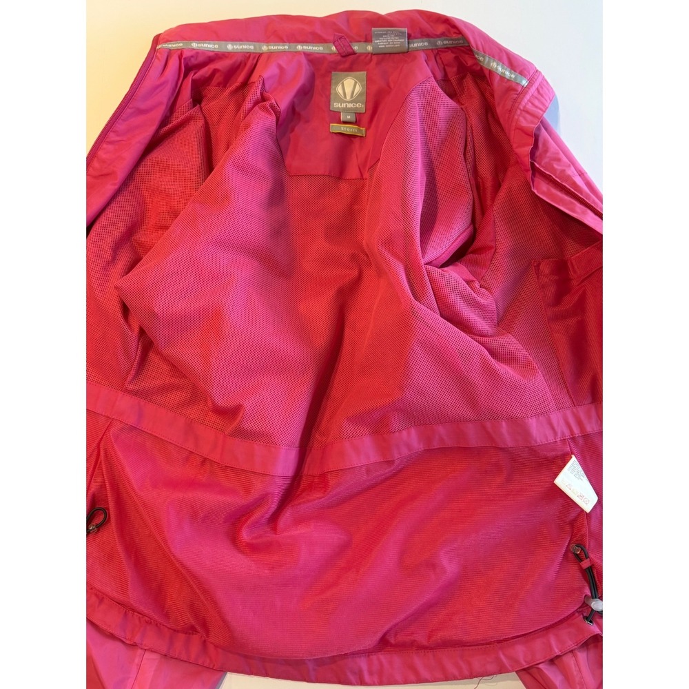 Sunice Storm Womens Pink Full Zip Golf Jacket Mesh Lined Mock Neck Size M - Picture 8 of 9